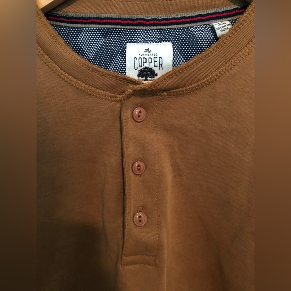 Copper & Oak supply henley mens L - Picture 3 of 6